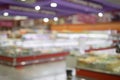 Abstract blur supermarket and retail store in shopping mall for soft background