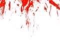 Abstract blur watercolor ink red drop splatter stain art paint on white background Royalty Free Stock Photo