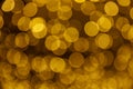 Abstract blur yellow sparkle bokeh background. Blurred defocused lights in yellow colors. Blurred Bokeh. Royalty Free Stock Photo