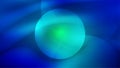 Vector Abstract Shining Circles and Curves in Blue and Green Gradient Background Royalty Free Stock Photo