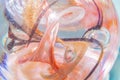 Abstract blurred background of flowing glass forms.