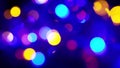 Abstract blurred background with new year and christmas lights glowing garland