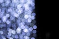 Abstract blurred blue light bokeh background Royalty Free Stock Photo