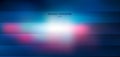 Abstract blurred blue and pink with lighting radial effect background and horizontal lines texture. Technology background