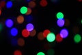 abstract blurred of blue and silver glittering shine bulbs lights background:blur of Christmas wallpaper decorations concept.xmas Royalty Free Stock Photo