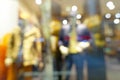 Abstract blurred bokeh background of shopping mall Royalty Free Stock Photo