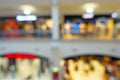 Abstract blurred bokeh background of shopping mall Royalty Free Stock Photo