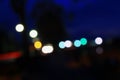 Abstract blurred bokeh colorfu beautiful in night view
