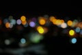 Abstract blurred bokeh colorfu beautiful in night view