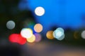 Abstract blurred bokeh colorfu beautiful in night view