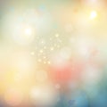Abstract blurred bokeh lights soft color background.