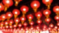 Abstract blurred Chinese lamp and bokeh background