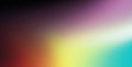 Abstract blurred colors grainy gradient background yellow purple red black dark noise texture poster website header backdrop Royalty Free Stock Photo