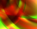 Blurred dark background in red, green and yellow colors. Vector pattern
