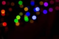Abstract blurred disfocused Christmas lights background Royalty Free Stock Photo