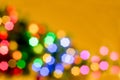 Abstract blurred disfocused Christmas lights background Royalty Free Stock Photo