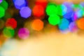 Abstract blurred disfocused Christmas lights background Royalty Free Stock Photo