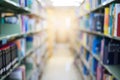 Abstract blurred empty college library backgrounduse for background or backdrop in book shop business or education resources Royalty Free Stock Photo