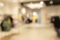 Abstract blurred of fashion clothes shop boutique interior in shopping mall. Blurred image of kids fashion store.