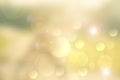 Abstract blurred festive background for Christmas or holidays with bokeh defocused golden lights Royalty Free Stock Photo