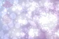 Abstract blurred festive delicate winter christmas or Happy New Year background with shiny pink and white bokeh lighted stars.