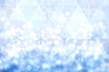 Abstract blurred festive delicate winter christmas or Happy New Year background texture with shiny light blue turquoise and bright Royalty Free Stock Photo