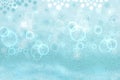 Abstract blurred festive delicate winter christmas or Happy New Year background texture with shiny light turquoise blue and bright Royalty Free Stock Photo
