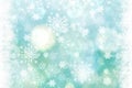 Abstract blurred festive delicate winter christmas or Happy New Year background texture with shiny light turquoise blue and bright Royalty Free Stock Photo