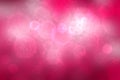 Abstract blurred festive light red pink white winter christmas or Happy New Year background texture with white bokeh circles and Royalty Free Stock Photo