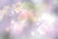 Abstract blurred fresh vivid spring summer light delicate pastel pink green bokeh background texture with bright circular soft Royalty Free Stock Photo