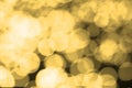 Abstract blurred gold bokeh lights background. Defocused glitter light Royalty Free Stock Photo