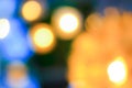 Abstract blurred golden bokeh Royalty Free Stock Photo