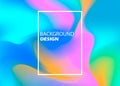Abstract blurred gradient mesh background in bright rainbow colors. Colorful smooth banner template. Easy editable soft Royalty Free Stock Photo