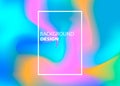 Abstract blurred gradient mesh background in bright rainbow colors. Colorful smooth banner template. Easy editable soft Royalty Free Stock Photo