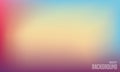 Abstract blurred gradient mesh background in bright rainbow colors. Colorful smooth banner template. Easy editable soft colored ve Royalty Free Stock Photo