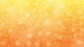 Abstract Blurred Hearts, Sparkles and Bubbles in Yellow and Orange Background Royalty Free Stock Photo