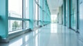 Abstract blurred hospital interior dynamic medical background with futuristic elements