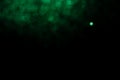 Abstract Blurred image background green bokeh with black background