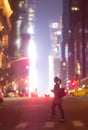 Abstract blurred image of NYC streets Royalty Free Stock Photo