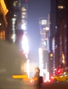 Abstract blurred image of NYC streets Royalty Free Stock Photo