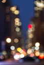 Abstract blurred image of NYC streets Royalty Free Stock Photo