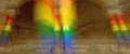 Abstract blurred image of rainbow flag LGBT movement as symbol of the protection of human rights and civil equality