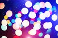 Colorful circles of light abstract background Royalty Free Stock Photo