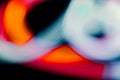 Abstract blurred light on black background. Long exposure. Light painting photography Royalty Free Stock Photo