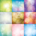 Abstract blurred lights bokeh background Royalty Free Stock Photo