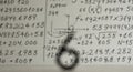 Abstract Blurred Math Calculations on Paper Royalty Free Stock Photo