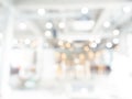 Abstract blurred modern workspace hall background, white indoor interior office or working space. Royalty Free Stock Photo