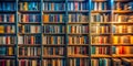 Abstract Blurred Motion Bookshelf A Stunning Interior View of a Dynamic Library Royalty Free Stock Photo
