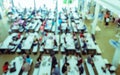 Abstract of blurred people in food court or cafeteria