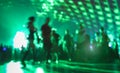 Abstract blurred people moving on and dancing at music club Royalty Free Stock Photo